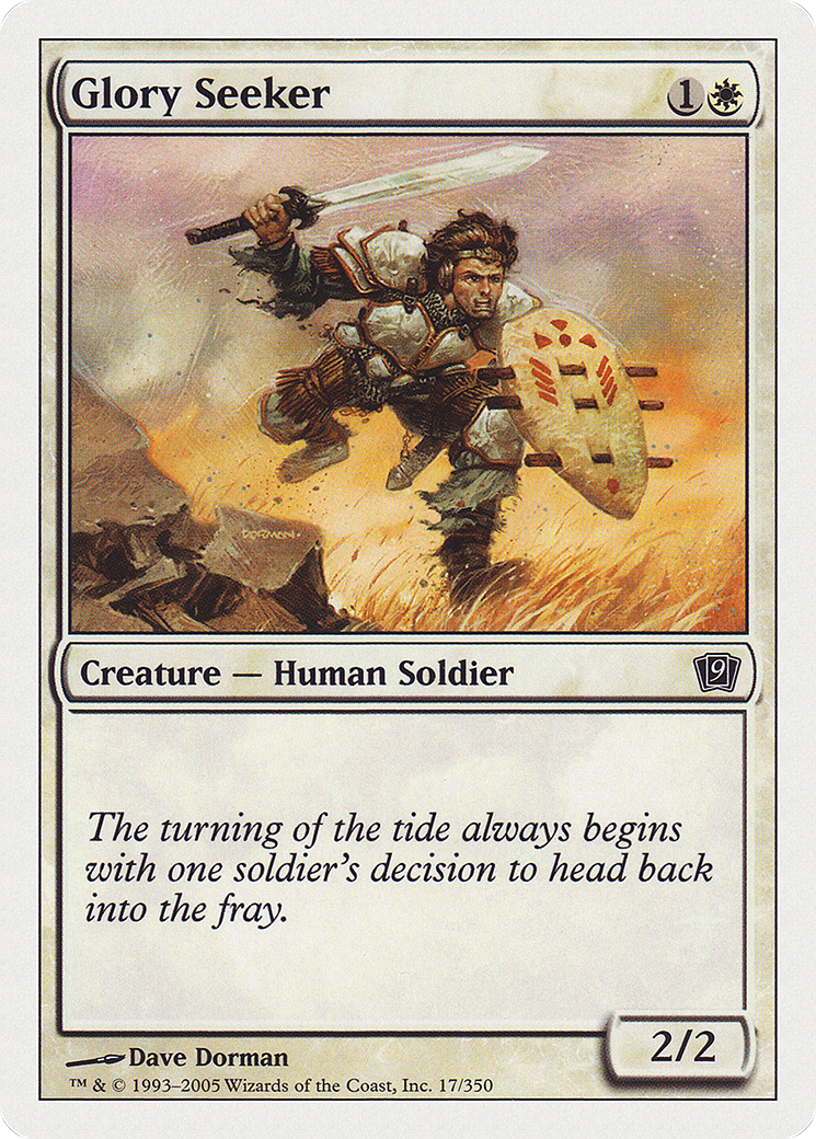 MAGIC: THE GATHERING  - Glory Seeker (9ED-017) - 9th Edition Foil