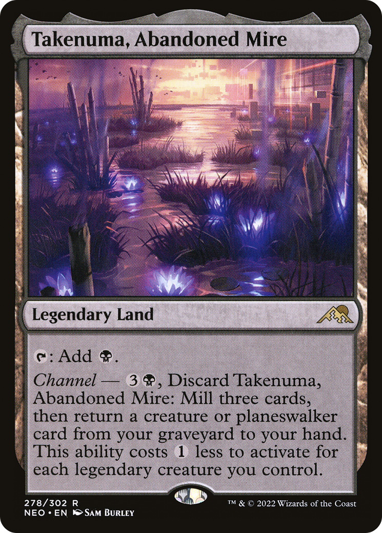 MAGIC: THE GATHERING  - Takenuma, Abandoned Mire (NEO-278) - Kamigawa: Neon Dynasty Foil