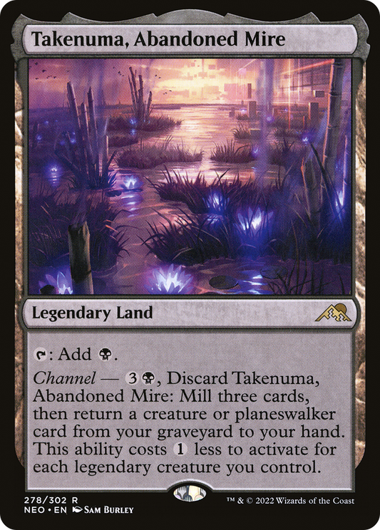MAGIC: THE GATHERING  - Takenuma, Abandoned Mire (NEO-278) - Kamigawa: Neon Dynasty Foil