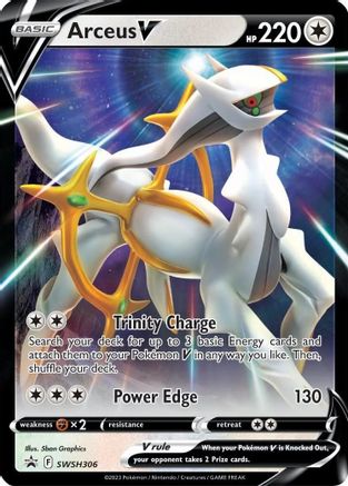POKEMON TCG - Arceus V SWSH306 SWSH Sword & Shield Promo Cards - Promo