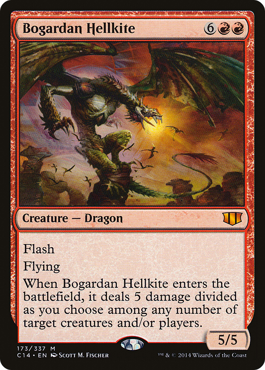 MAGIC: THE GATHERING  - Bogardan Hellkite (C14-173) - Commander 2014