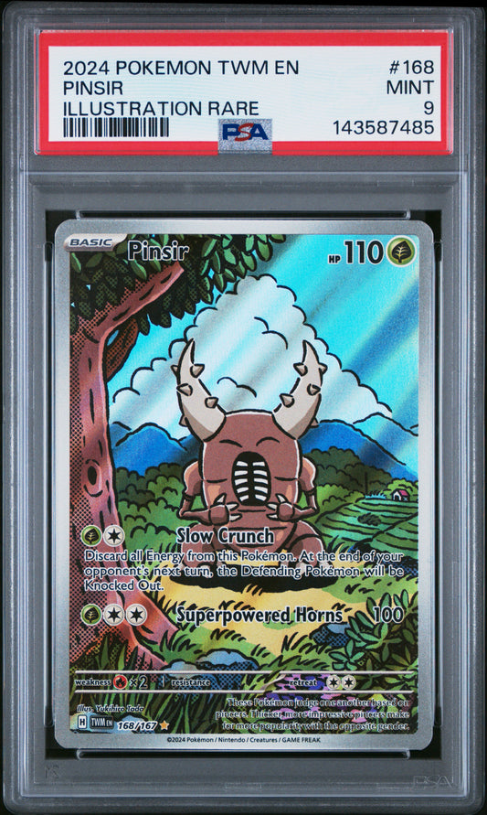 POKEMON TCG - PINSIR 168/167 PSA 9 ILLUSTRATION RARE POKEMON