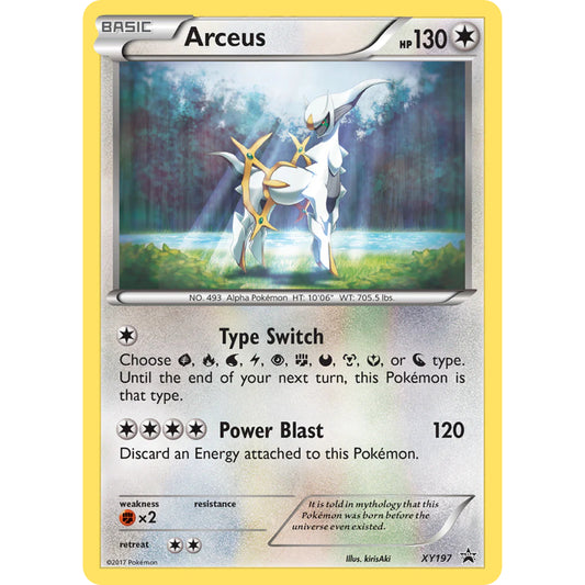 POKEMON TCG - ARCEUS XY197 XY PROMO HOLO MP