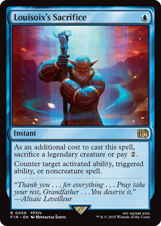 MAGIC: THE GATHERING  - Louisoix's Sacrifice (FIN-059) - FINAL FANTASY Foil