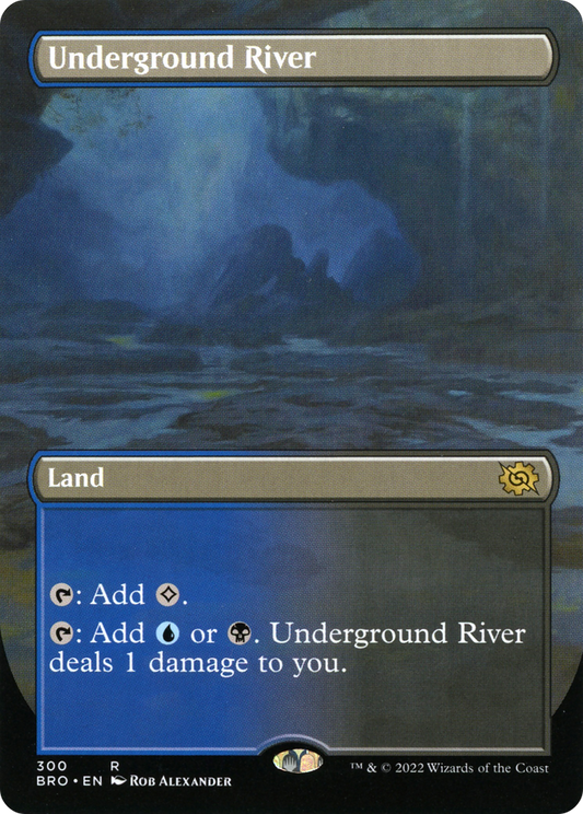 MAGIC: THE GATHERING  - Underground River (Borderless) (BRO-300) - The Brothers' War Foil