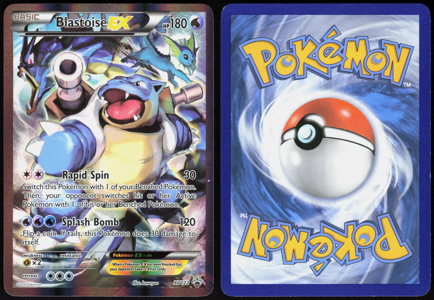 BLASTOISE EX XY122 XY PROMO POKEMON PROMO HOLO HP