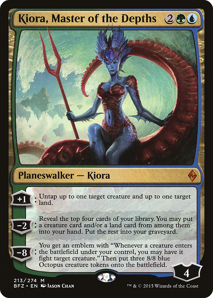 MAGIC: THE GATHERING  - Kiora, Master of the Depths (BFZ-213) - Battle for Zendikar