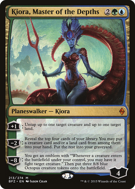 MAGIC: THE GATHERING  - Kiora, Master of the Depths (BFZ-213) - Battle for Zendikar