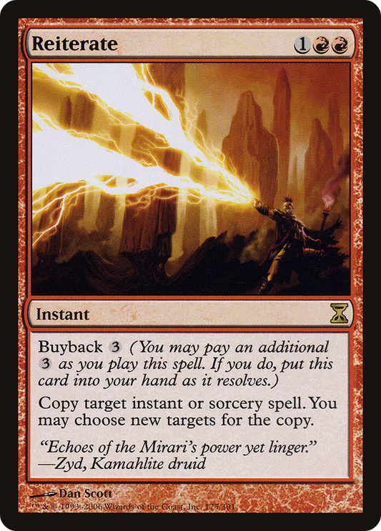 MAGIC: THE GATHERING  - Reiterate (TSP-175) - Time Spiral