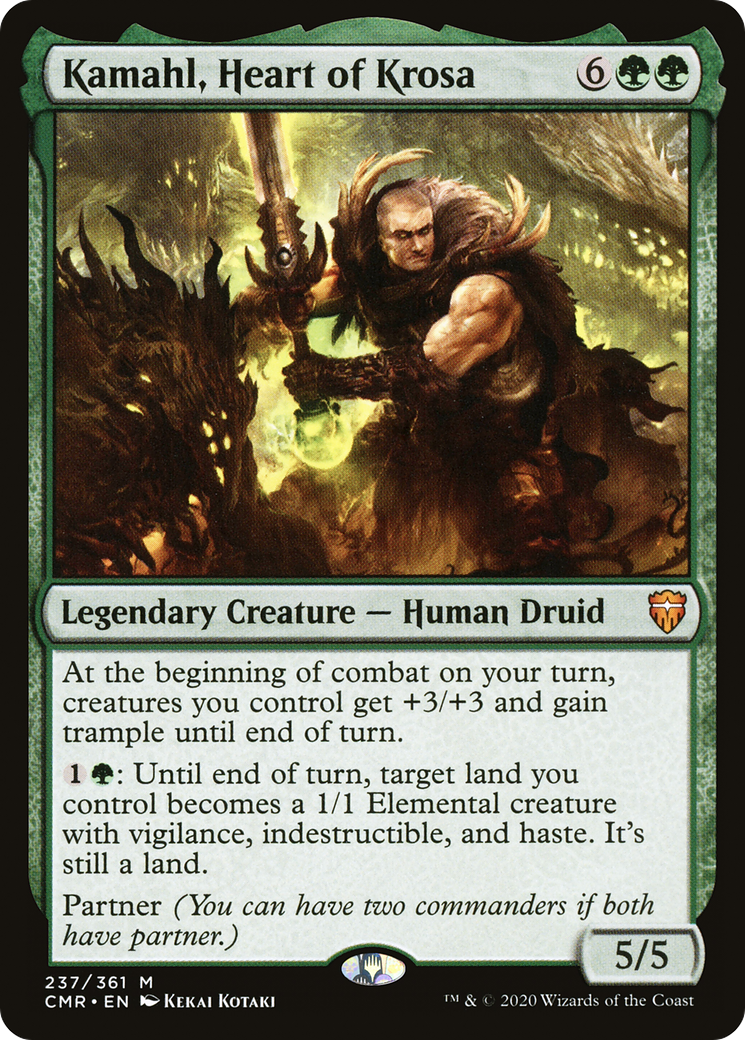 MAGIC: THE GATHERING  - Kamahl, Heart of Krosa (CMR-237) - Commander Legends Foil