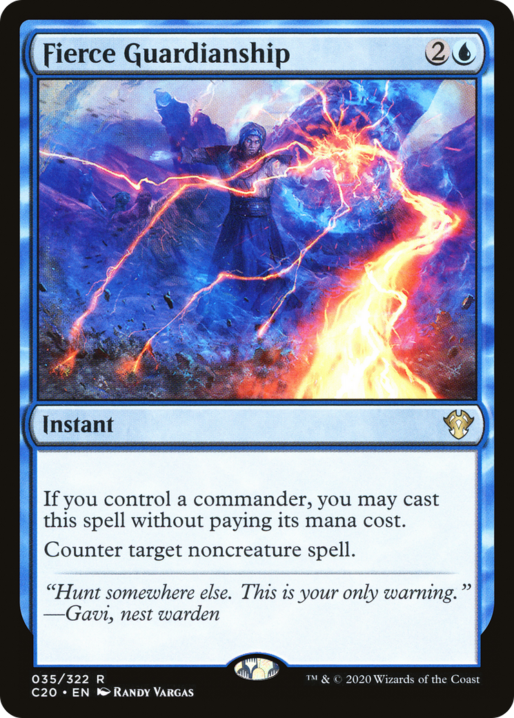 MAGIC: THE GATHERING  - Fierce Guardianship (C20-035) - Commander 2020