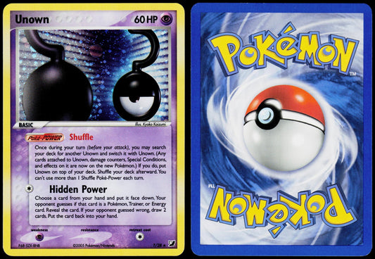 POKEMON UNOWN ?/115 UNSEEN FORCES RARE