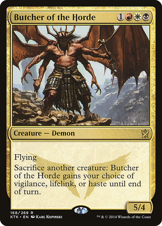 MAGIC: THE GATHERING  - Butcher of the Horde (KTK-168) - Khans of Tarkir