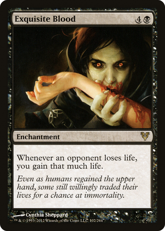 MAGIC: THE GATHERING  - Exquisite Blood (AVR-102) - Avacyn Restored
