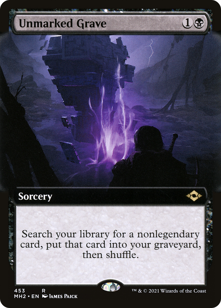 MAGIC: THE GATHERING  - Unmarked Grave (Extended Art) (MH2-453) - Modern Horizons 2: (Extended Art) Foil