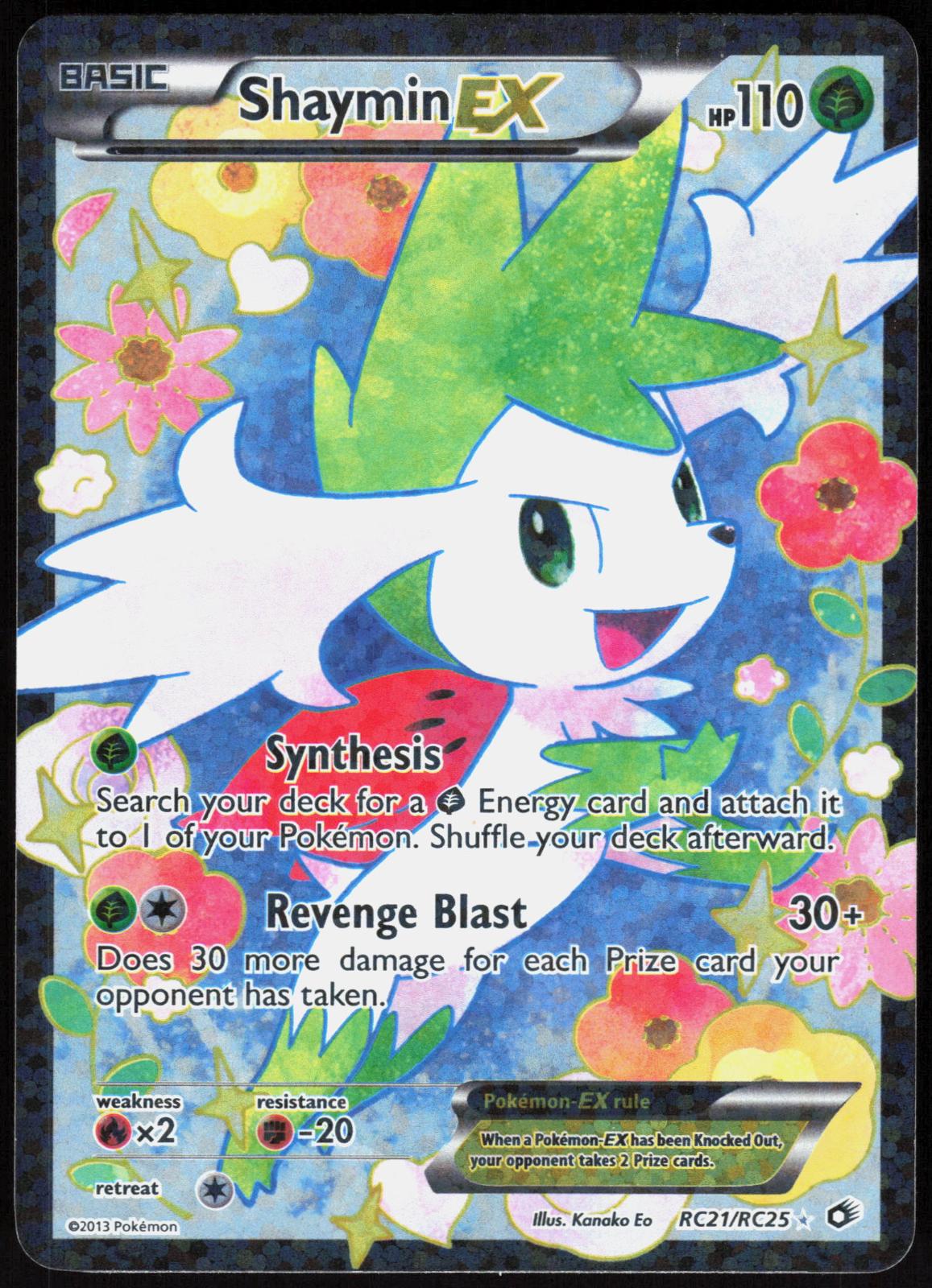 SHAYMIN EX (FULL ART) RC21/RC25 LEGENDARY TREASURES: POKEMON LP