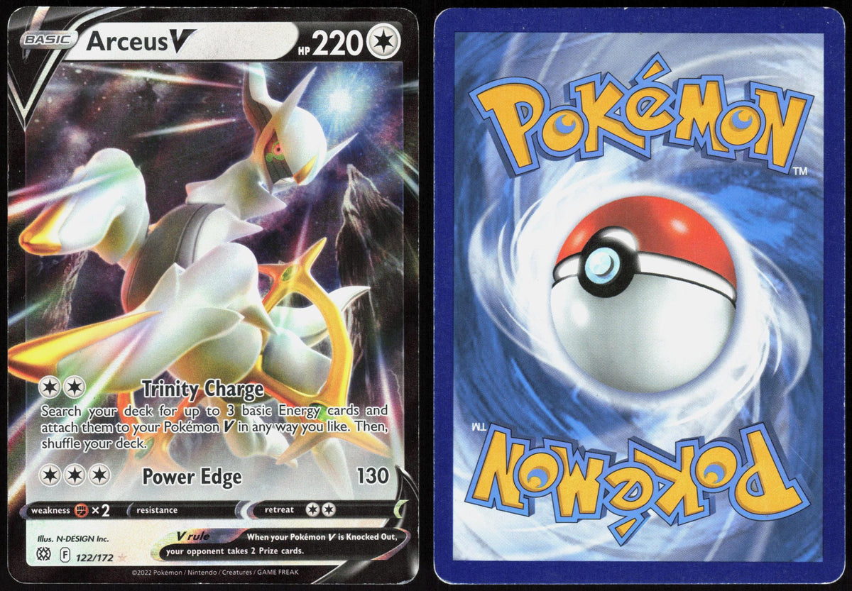 ARCEUS V 122/172 BRILLIANT STARS POKEMON ULTRA RARE HOLO HP