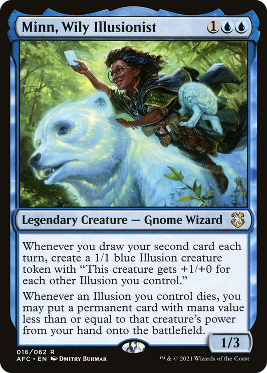 MAGIC: THE GATHERING  - Minn, Wily Illusionist (AFC-016) - Forgotten Realms Commander