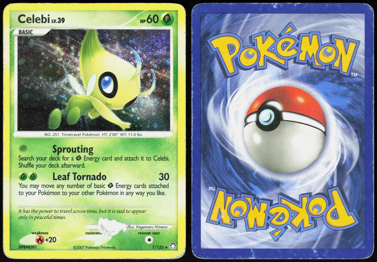 CELEBI 7/123 MYSTERIOUS TREASURES POKEMON RARE HOLO HP