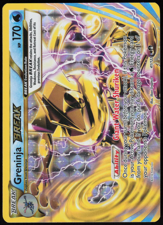 GRENINJA BREAK 41/122 BREAKPOINT POKEMON BREAK RARE HOLO LP