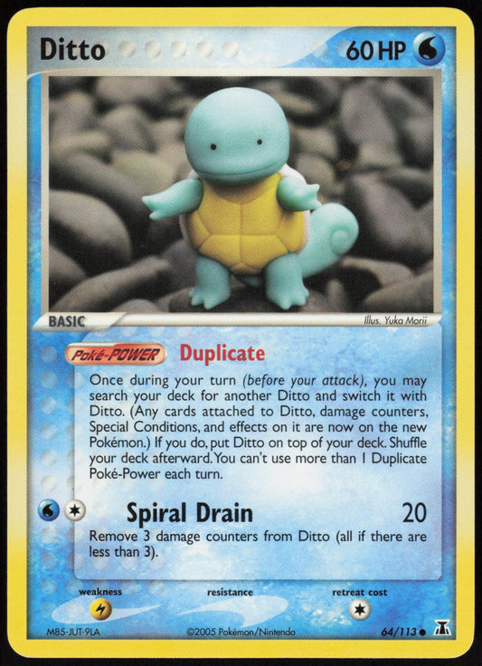 DITTO 64/113 DELTA SPECIES POKEMON COMMON LP