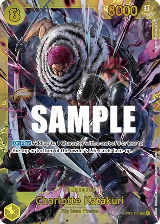 ONE PIECE TCG - Charlotte Katakuri (123) OP03-123 Pillars of Strength - Secret Rare