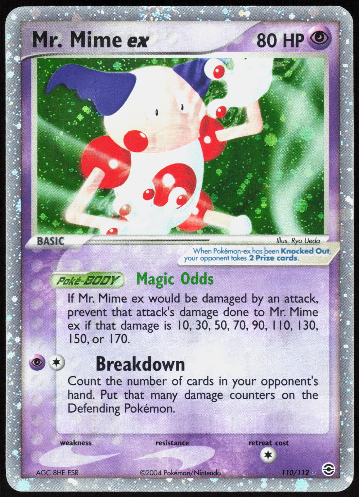 MR. MIME EX 110/112 FIRERED & LEAFGREEN POKEMON EX RARE LP