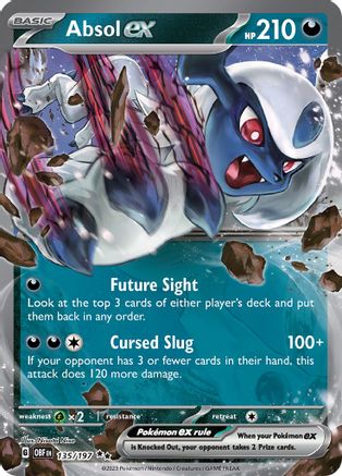 POKEMON TCG - Absol ex 135/197 SV03 Obsidian Flames - Double Rare
