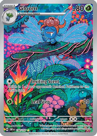 POKEMON TCG - Gloom 198/197 SV03 Obsidian Flames - Illustration Rare