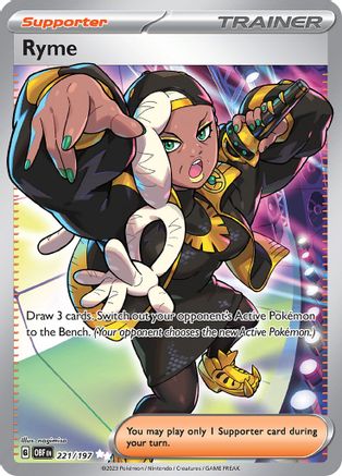 POKEMON TCG - Ryme 221/197 SV03 Obsidian Flames - Ultra Rare