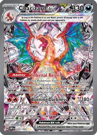 POKEMON TCG - Charizard ex 223/197 SV03 Obsidian Flames - Special Illustration Rare
