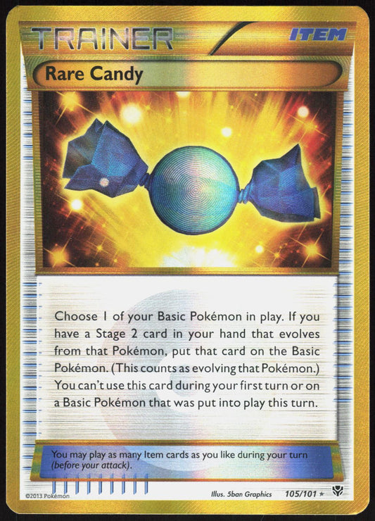 RARE CANDY 105/101 PLASMA BLAST POKEMON SECRET RARE LP