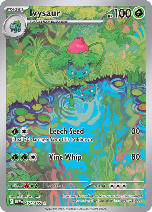 POKEMON TCG - IVYSAUR 167/165 151 ILLUSTRATION RARE