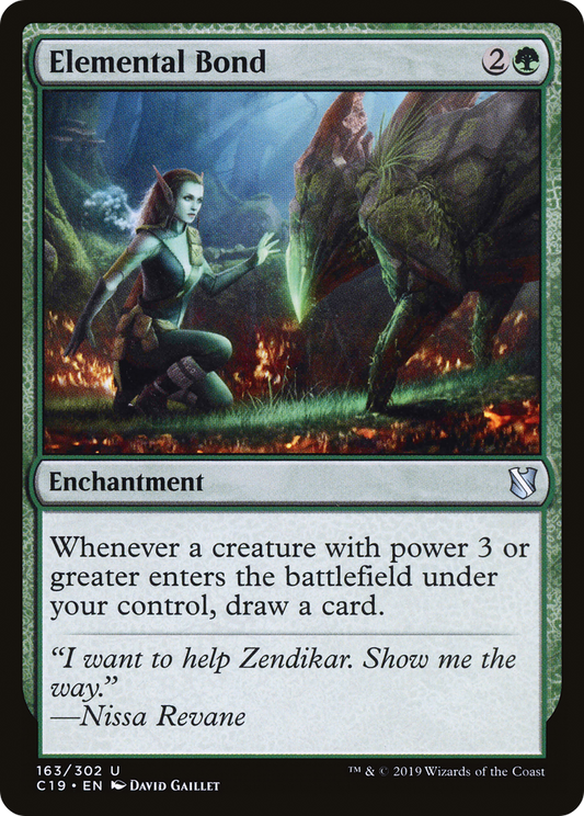 MAGIC: THE GATHERING  - Elemental Bond (C19-163) - Commander 2019
