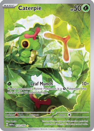 POKEMON TCG - Caterpie 172/165 SV Scarlet & Violet 151 - Illustration Rare