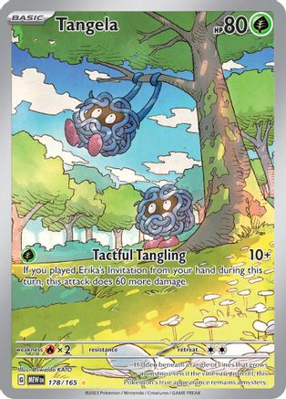POKEMON TCG - Tangela 178/165 SV Scarlet & Violet 151 - Illustration Rare