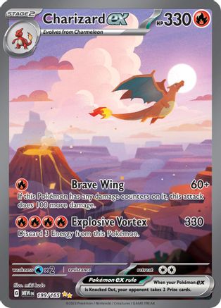 POKEMON TCG - Charizard ex 199/165 SV Scarlet & Violet 151 - Special Illustration Rare