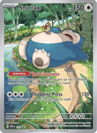 POKEMON TCG - Snorlax 051 SV Scarlet & Violet Promo Cards - Promo