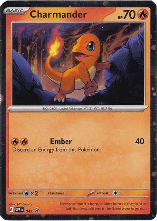 POKEMON TCG - Charmander 047 SV Scarlet & Violet Promo Cards - Promo