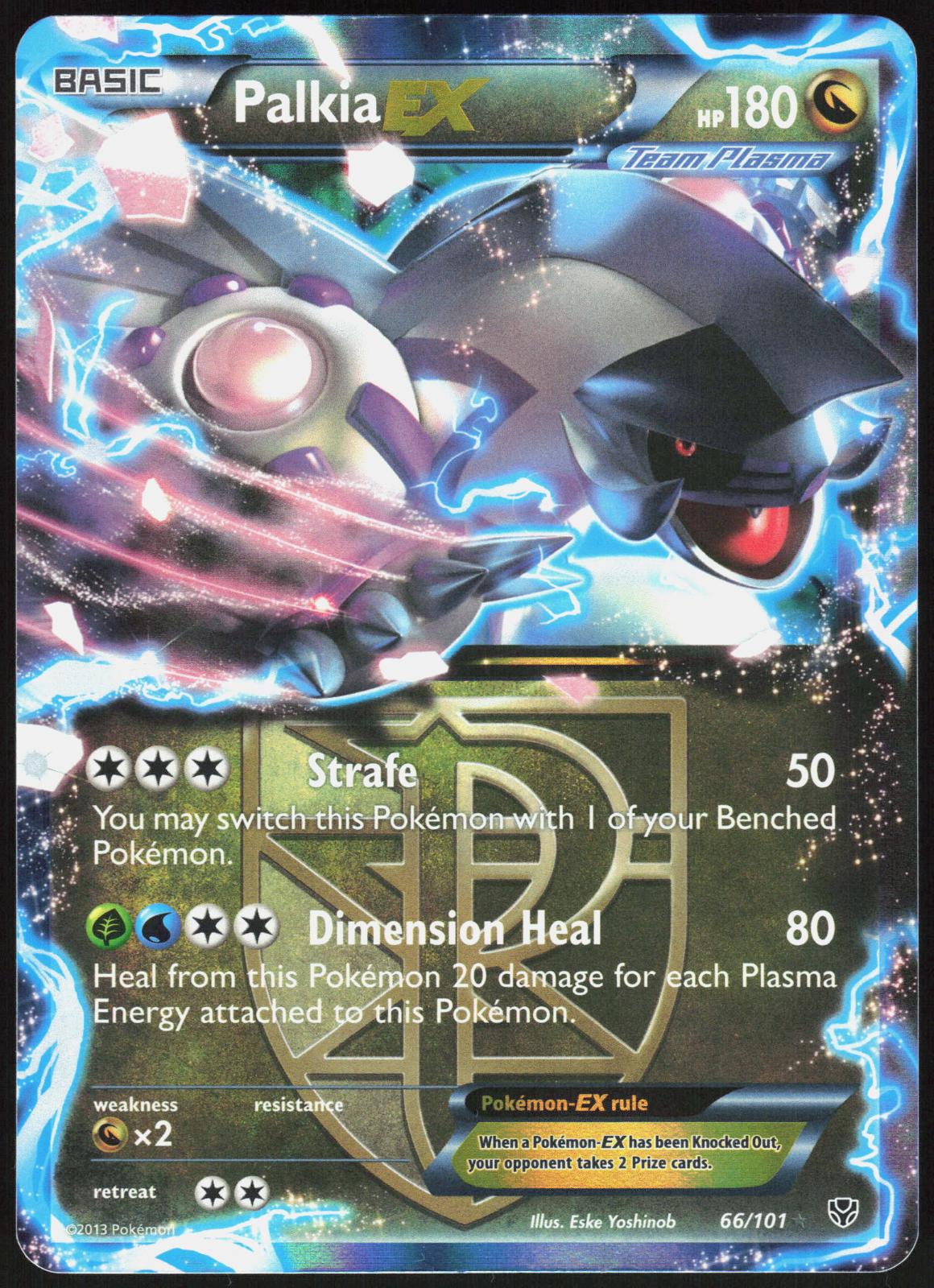 PALKIA EX 66/101 PLASMA BLAST POKEMON EX RARE LP