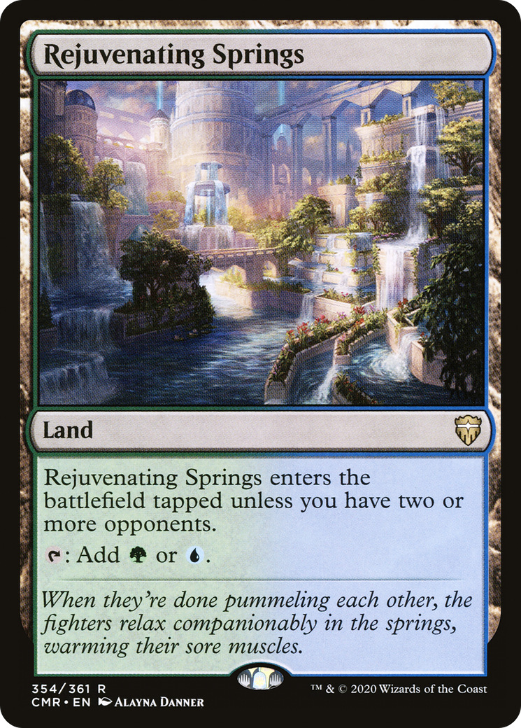 MAGIC: THE GATHERING  - Rejuvenating Springs (CMR-354) - Commander Legends
