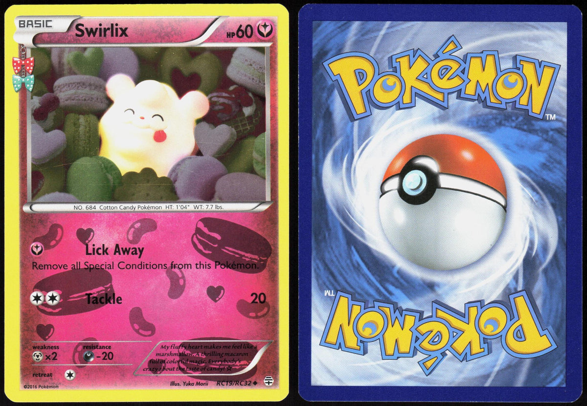 SWIRLIX RC19/RC32 GENERATIONS POKEMON UNCOMMON HOLO LP