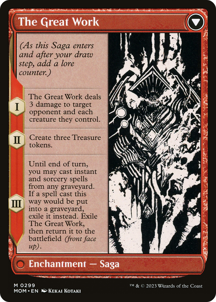 MAGIC: THE GATHERING  - Urabrask (Showcase) (MOM-299) - March of the Machine: (Showcase) (Borderless) Foil