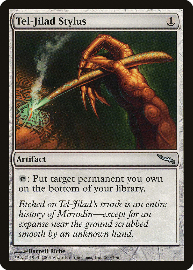 MAGIC: THE GATHERING  - Tel-Jilad Stylus (MRD-260) - Mirrodin Foil