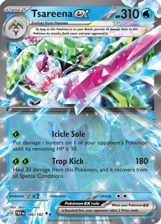 POKEMON TCG - Tsareena ex 046/182 SV04 Paradox Rift - Double Rare