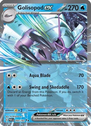 POKEMON TCG - Golisopod ex 050/182 SV04 Paradox Rift - Double Rare