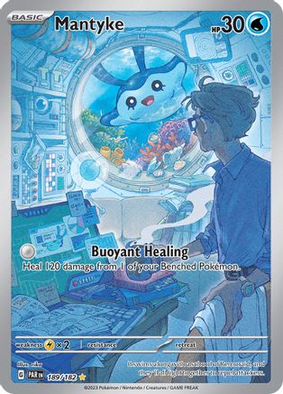 POKEMON TCG - Mantyke 189/182 SV04 Paradox Rift - Illustration Rare