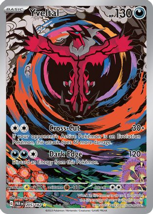 POKEMON TCG - Yveltal 205/182 SV04 Paradox Rift - Illustration Rare