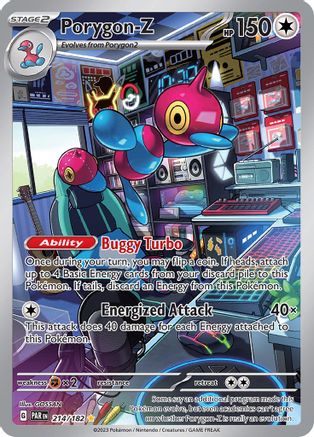 POKEMON TCG - Porygon 214/182 SV04 Paradox Rift - Illustration Rare