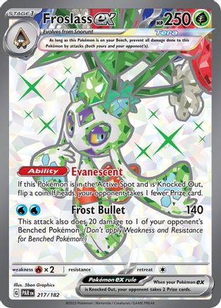 POKEMON TCG - Froslass ex 217/182 SV04 Paradox Rift - Ultra Rare